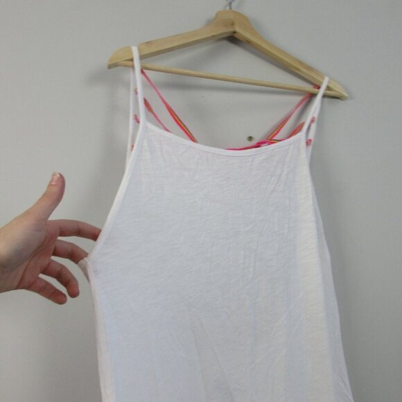 Pitusa Cami Beach Coverup Maxi Dress White Pima Cotton Modal Backless Summer 218 - Picture 5 of 10